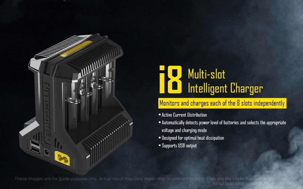 Knightcol I8 fast lithium battery charger
