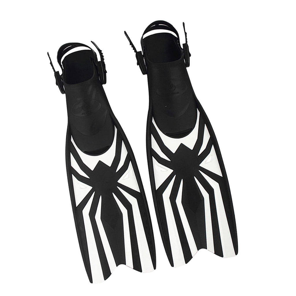 Elema spider motif mid-length long flipper fins
