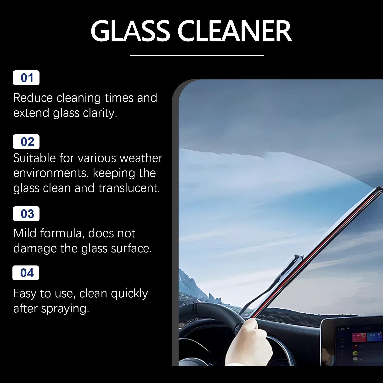 Car Glass Cleaner Decontamination Waterproof