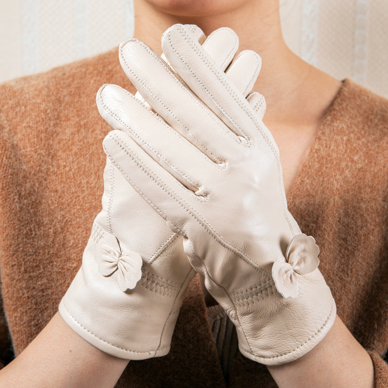 Butterfly Korean style split finger women gloves