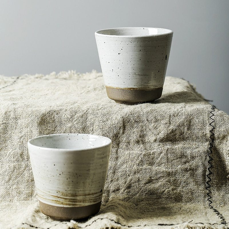 Handmade Stoneware Cup Retro Personality Tea Cup Art Cup
