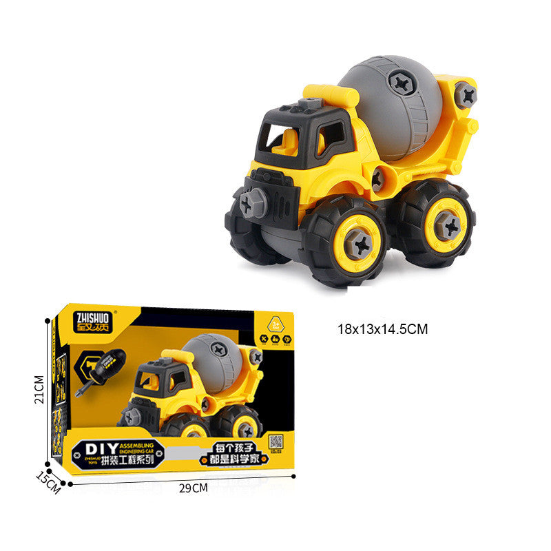 Screw And Assemble Block Engineering Truck Toy