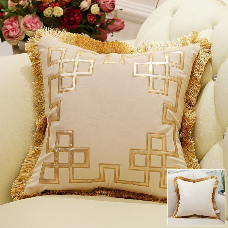 Flannel sofa pillowcase