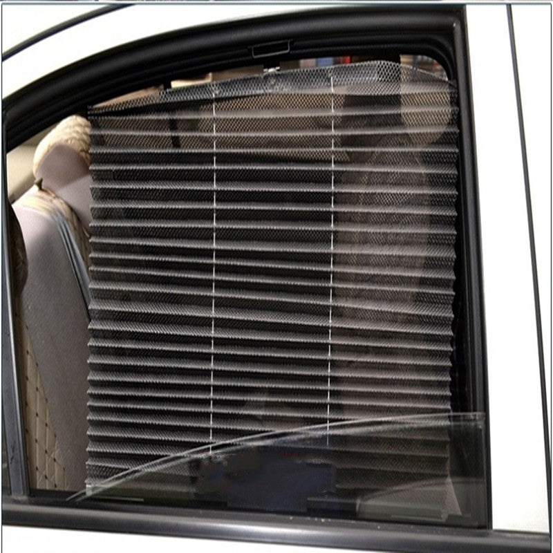 Car curtain auto retractable side window sunshade