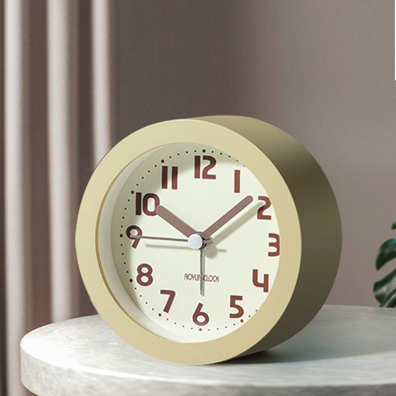 Children's Luminous Bedside Nordic Style Simple Silent Small Alarm Clock