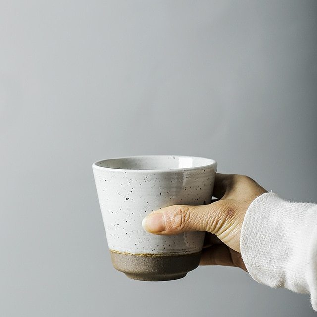 Handmade Stoneware Cup Retro Personality Tea Cup Art Cup