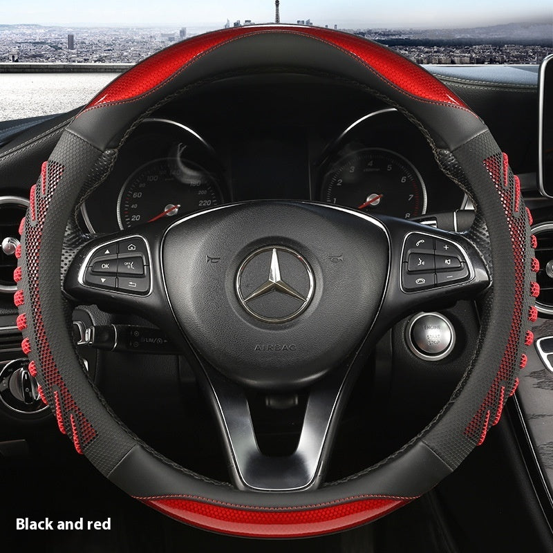 Three-Dimensional Honeycomb Round 38cm Universal Four Seasons Car Steering Wheel Cover