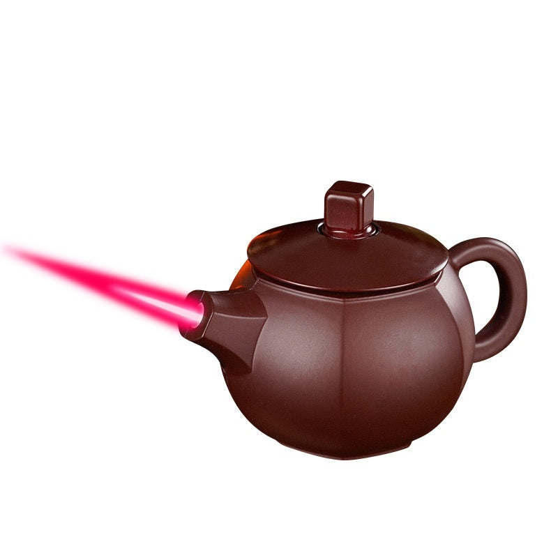 Creative Purple Clay Pot Lighter Rotating Decompression