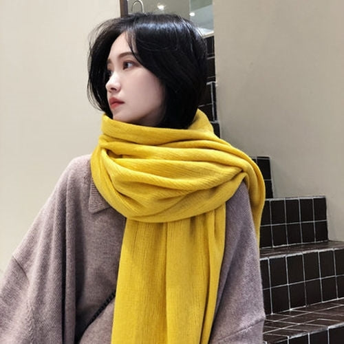 Scarf Women's Winter Woolen Knitting Thickening To Keep Warm