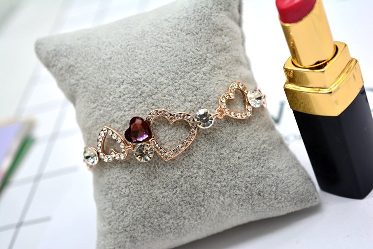 Fashion Personality Crystal Love Korean Bracelet