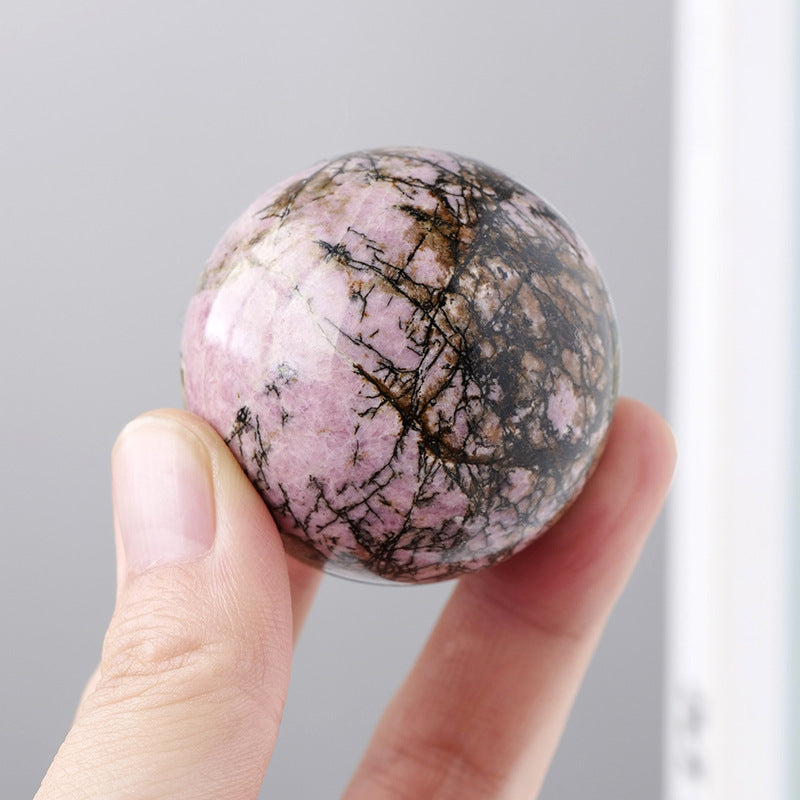 Natural Crystal Rose Stone Ball Ornaments