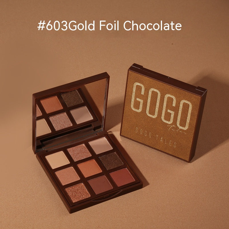 Gold Foil Chocolate Eye Shadow Plate Beginner