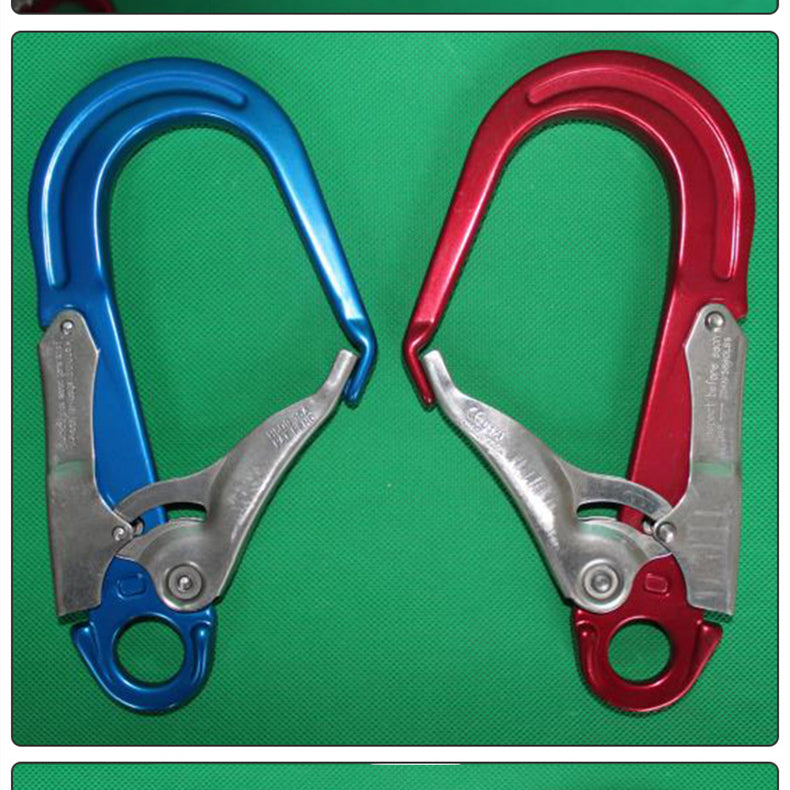 Rock climbing safety hook