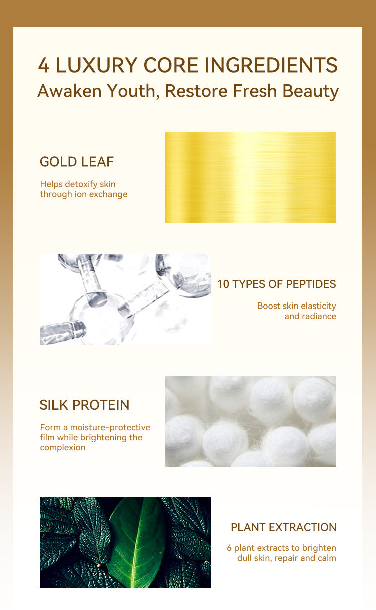 DR.ROSEVA Skin Care 24K Gold Collagen Toner Facial Pore Care Herbal Moisturizing Nourishing Toner