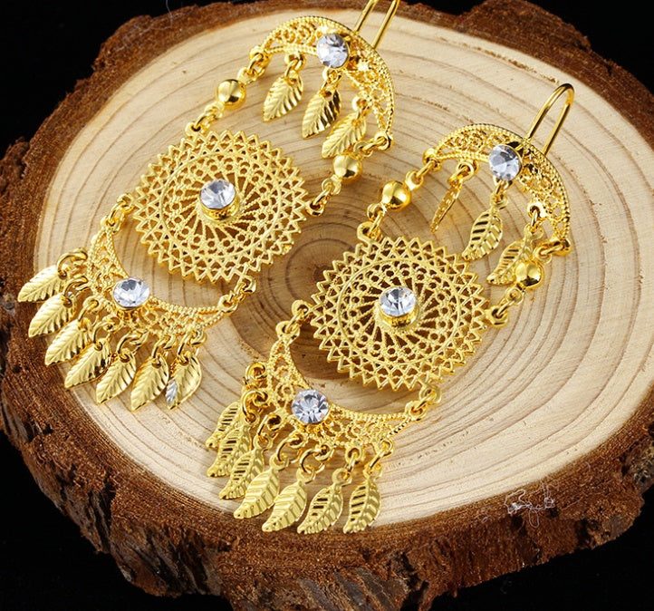 Exaggerated ethnic style earrings