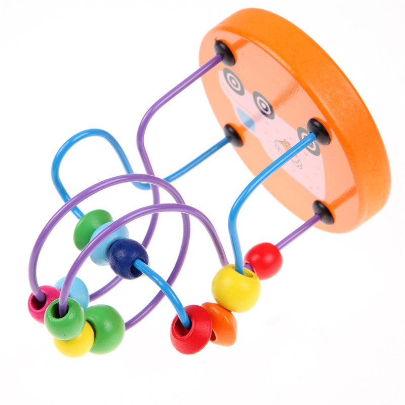 Wooden Early Education Round Bead Toy Brick
