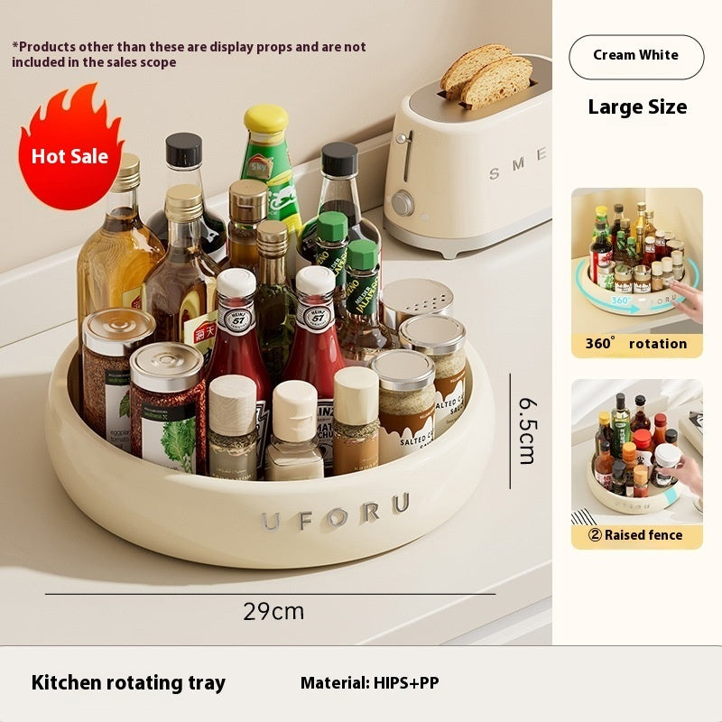 Rotating Kitchen Rack Multi-function Seasoning Plate