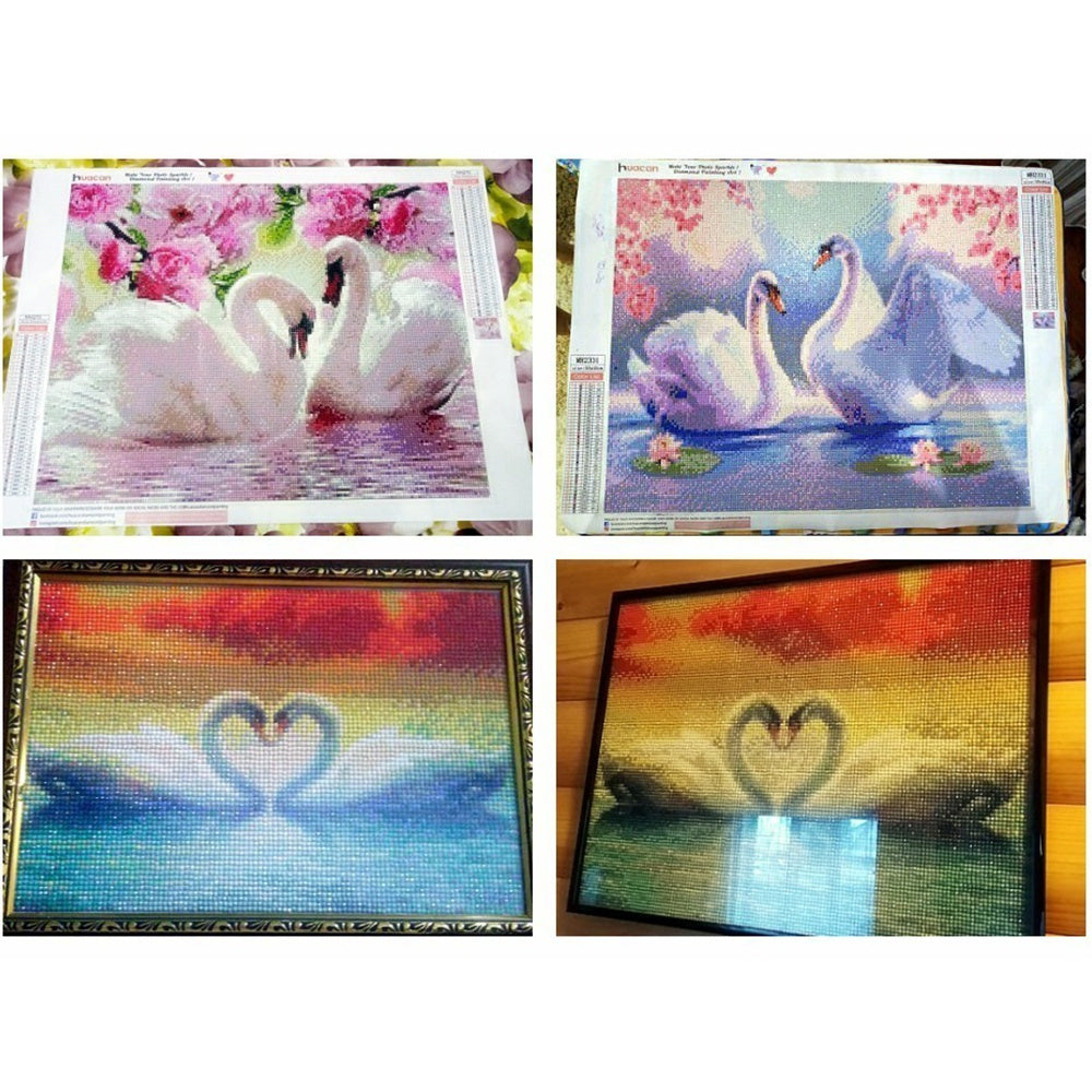 DIY diamond painting embroidery swan