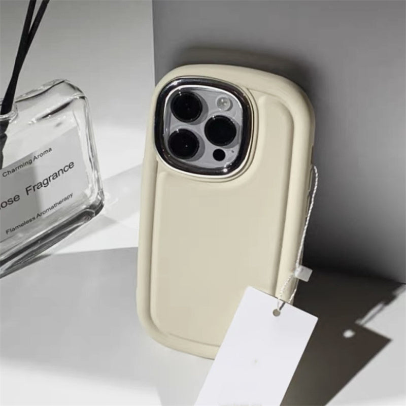 Retro Cold Brown For Phone Case New Anti-fall Border Protective Cover