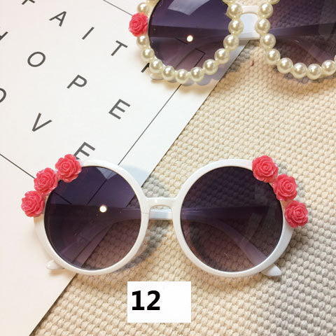 Handmade flower diamond sunglasses