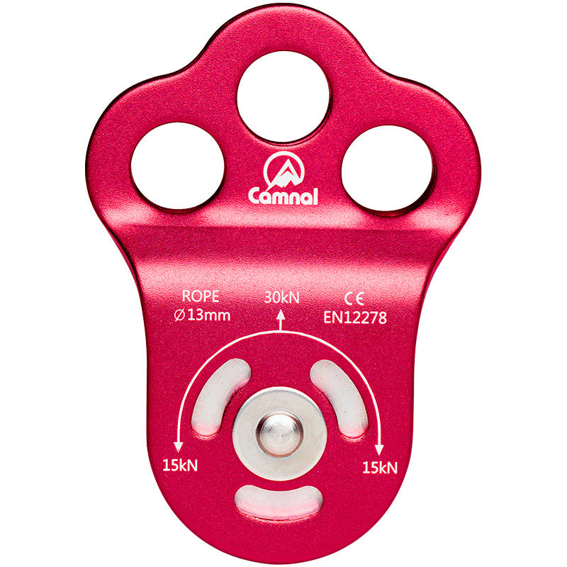 Three-hole Single Pulley For rock Climbing And Tree Climbing