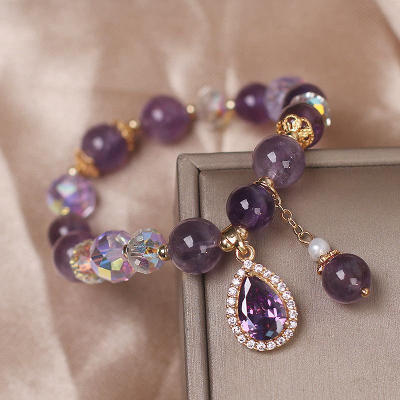 Natural Expensive Amethyst Bracelet For Women