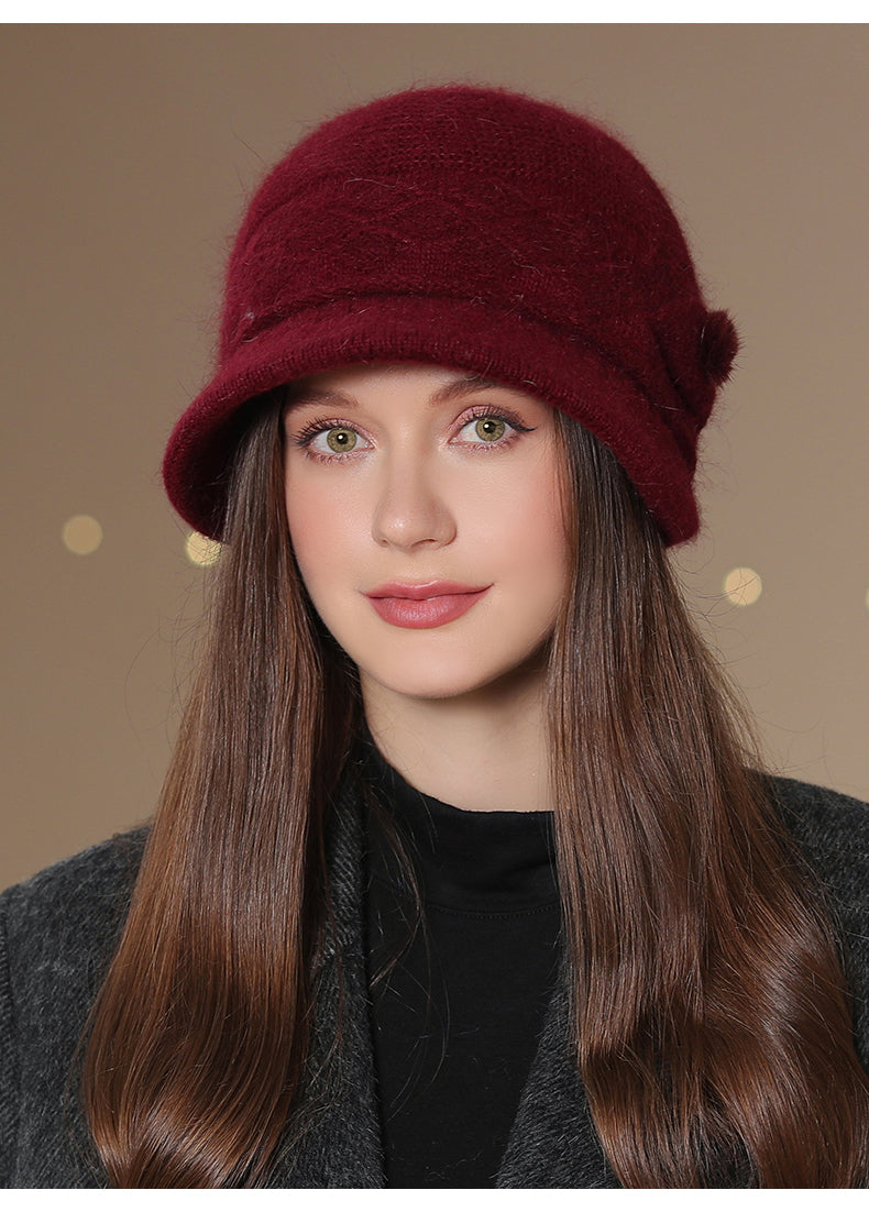 Women's Knit Hat Winter Middle-aged And Elderly Woolen Cap