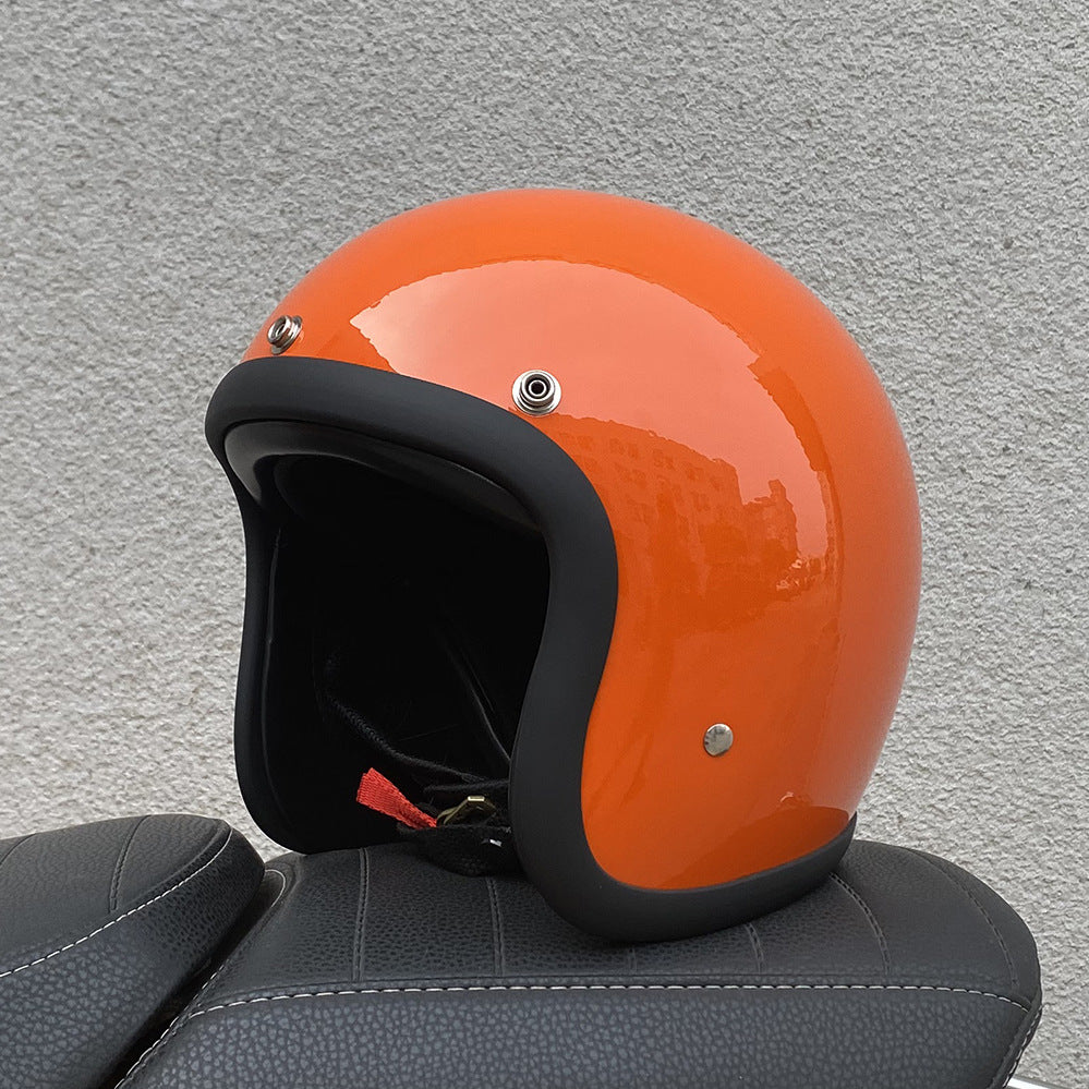 Helmet Men's And Women's Retro FRP Motorcycle