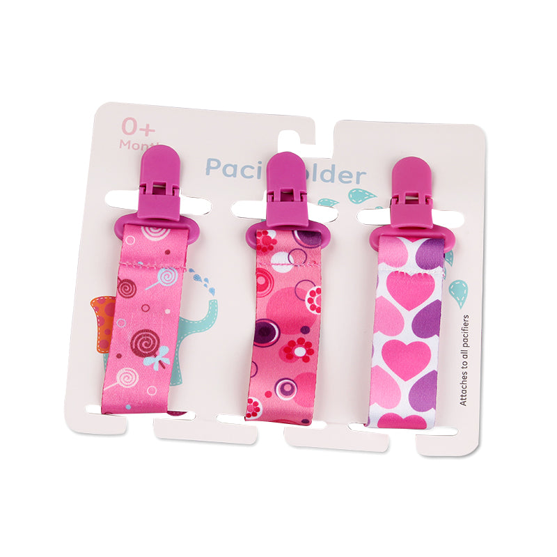 Cartoon Pattern Combination Three Packs Of Baby Pacifier Teether To Prevent Falling