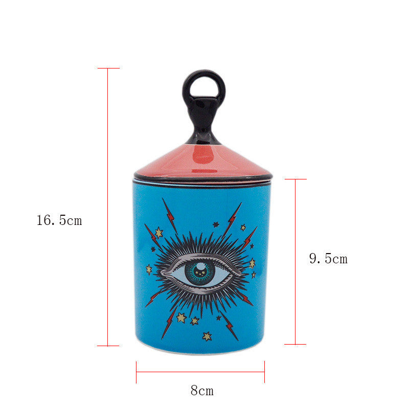Eye of Gladys Aromatherapy Candle Holder Ceramic Jar