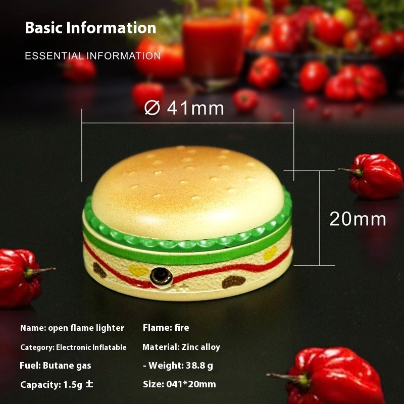 Creative Cute Small Hamburger Lighter