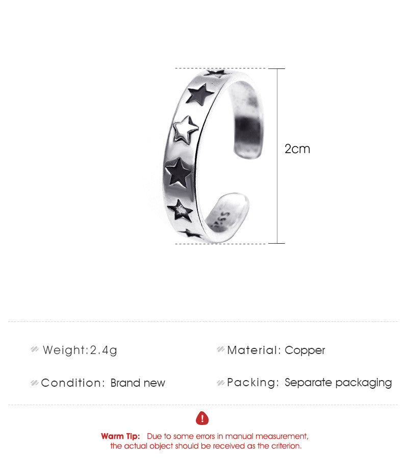 Korean Style Retro Fashion Ring Bracelet Women