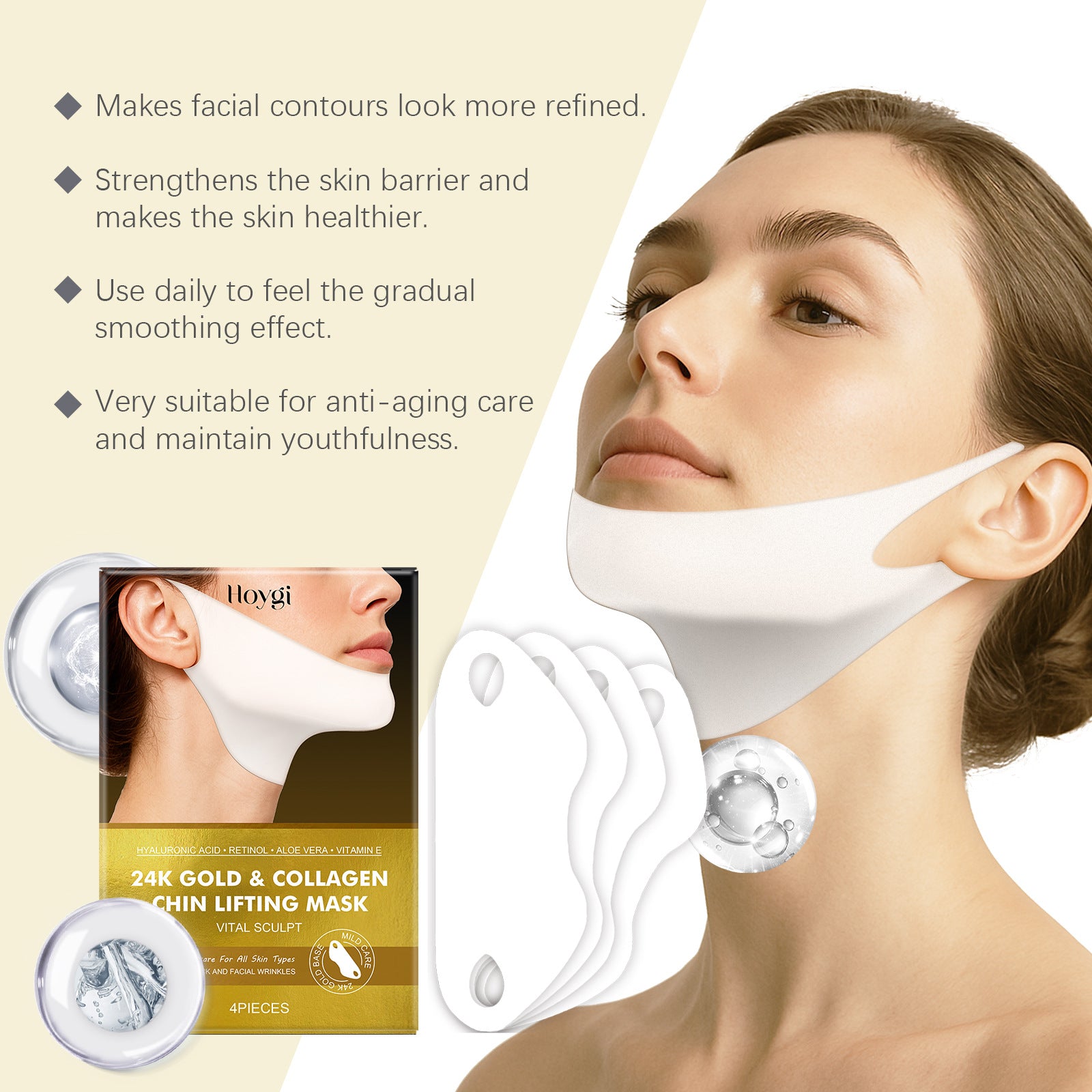 Tightening Facial Mask Mild Moisturizing And Nourishing Soft And Shiny Skin Care