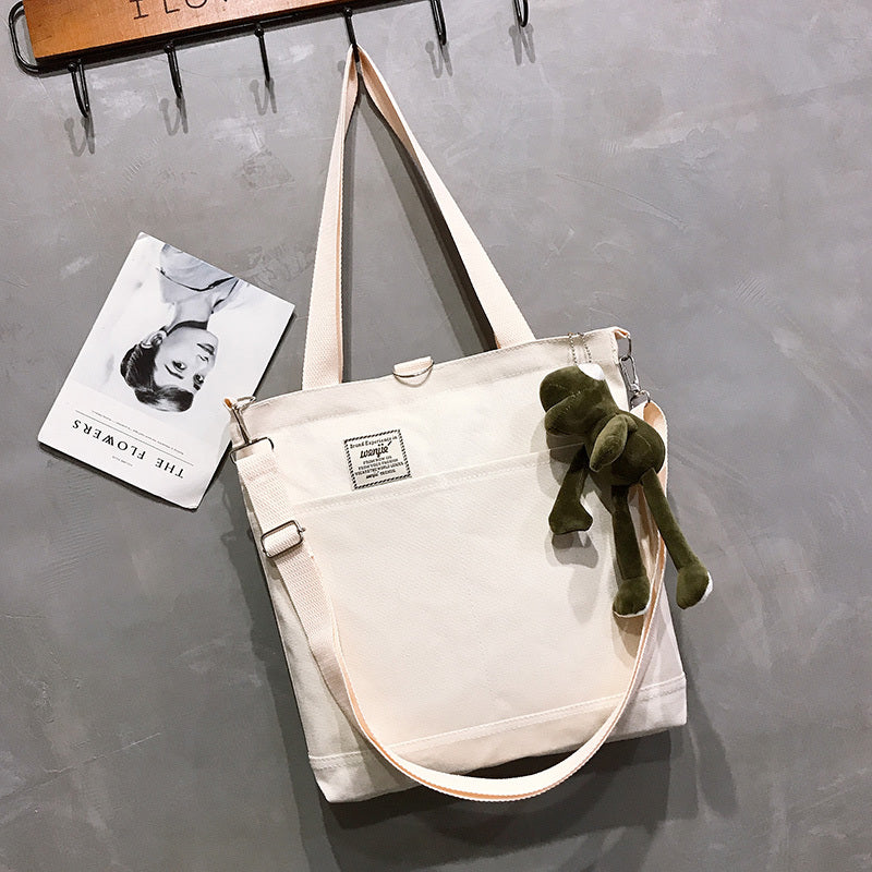 Crossbody Japanese large-capacity canvas bag