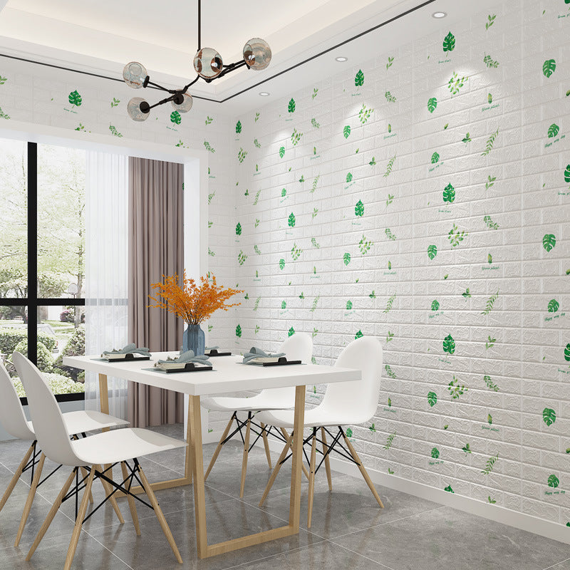 Wallpaper Self Adhesive Bedroom Brick Background Wall Decoration Three-dimensional