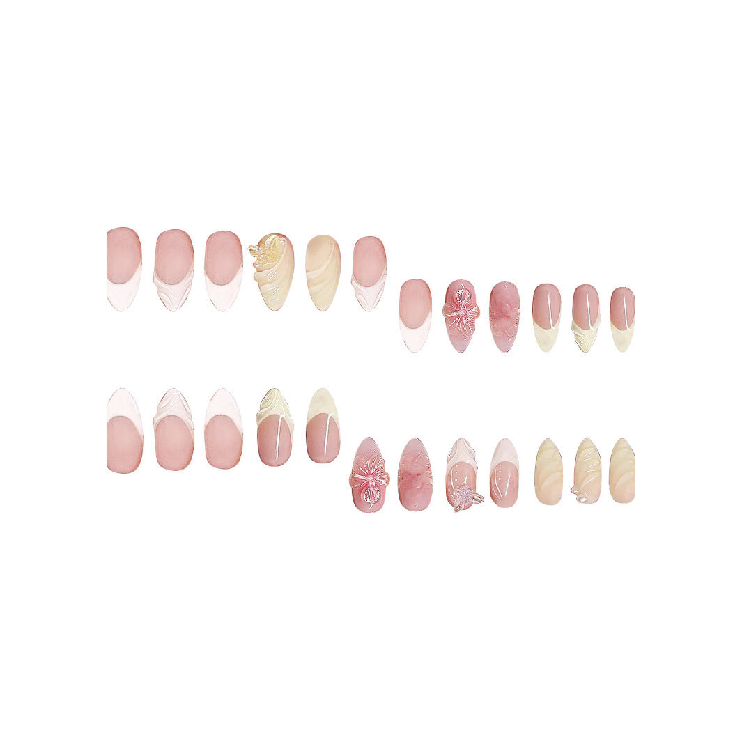 Hot Selling Leopard Nail Art Handmade Almond Short