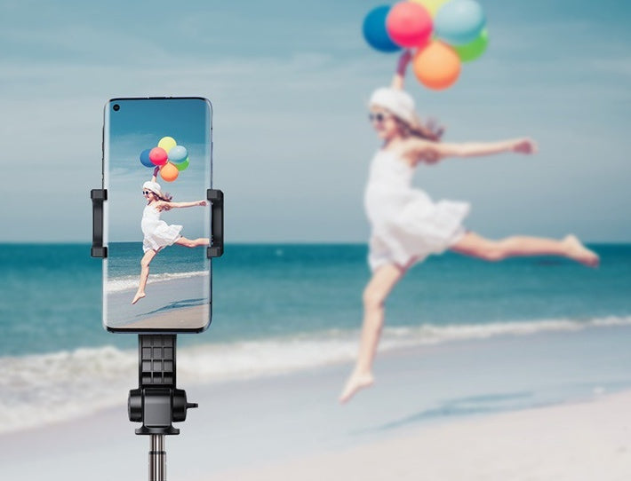 Single Axis Bluetooth Folding Stand Selfie Stabilizer Black