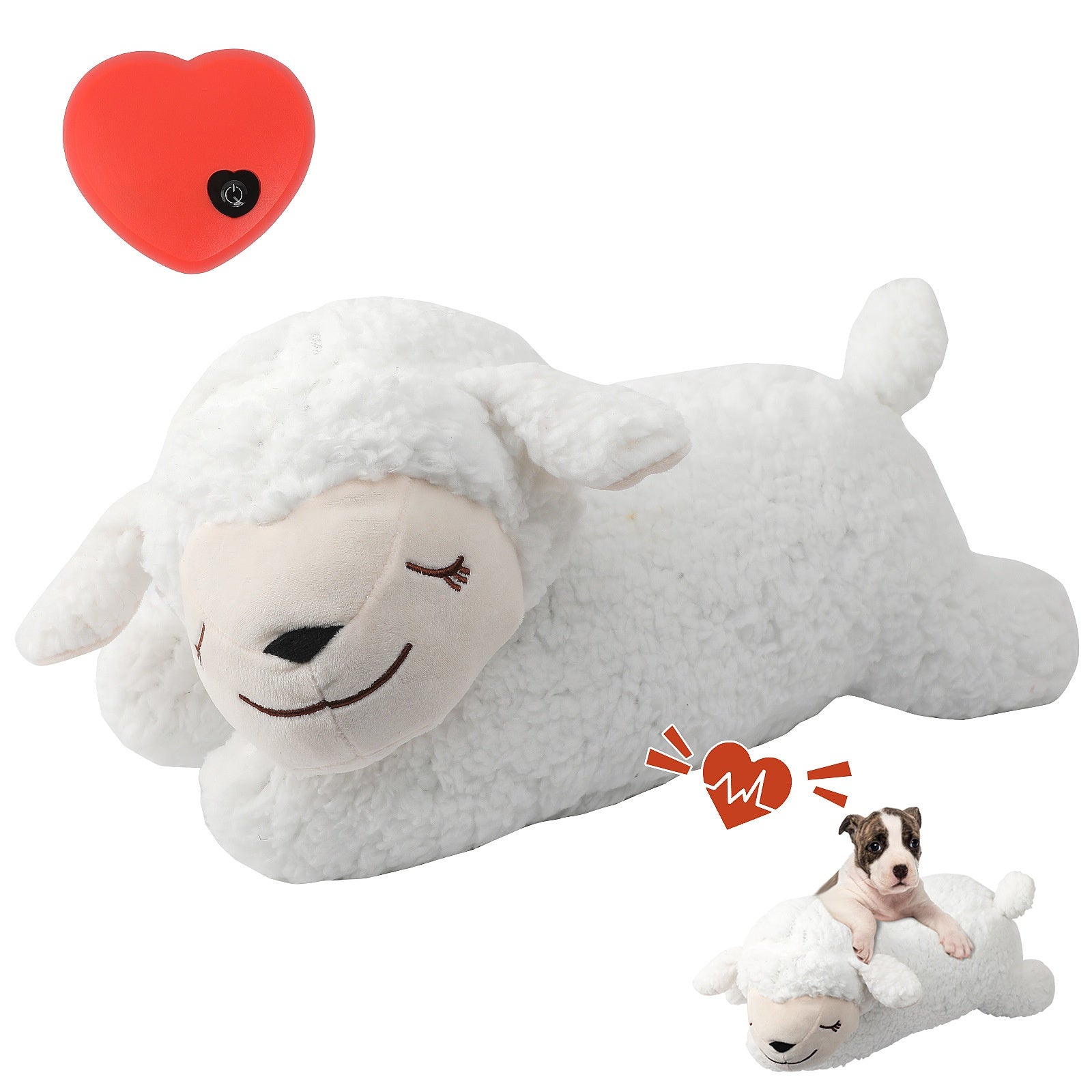 Dog Accompany Sleep Toy Simulation Heartbeat Pet Gift
