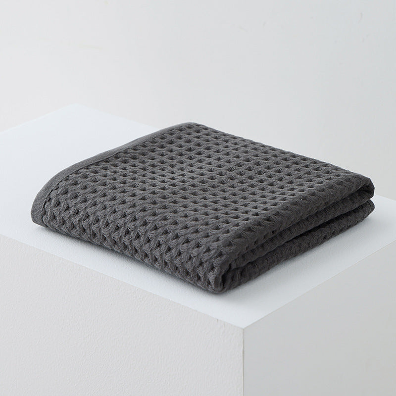 Waffle Class A Pure Cotton Bath Towel Household