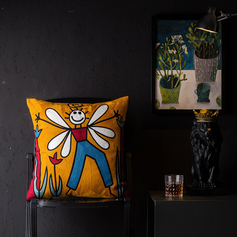 Abstract wind pillowcase