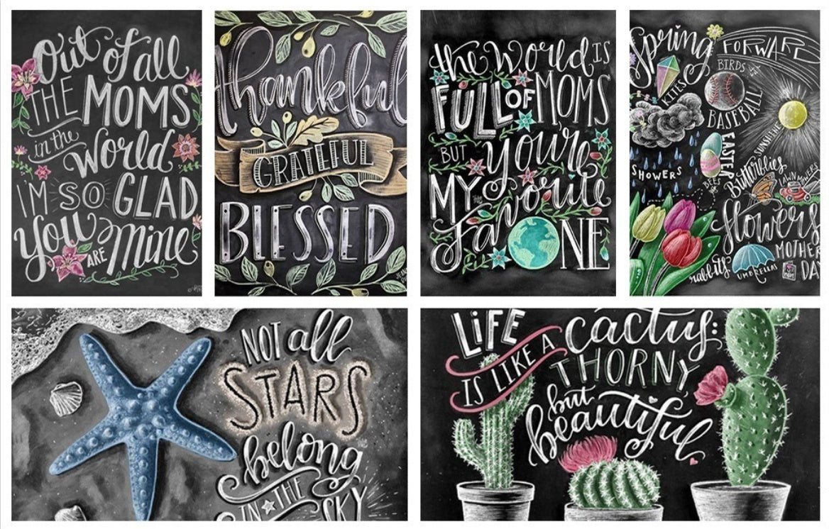 Graffiti text diamond painting 5D full square diamond