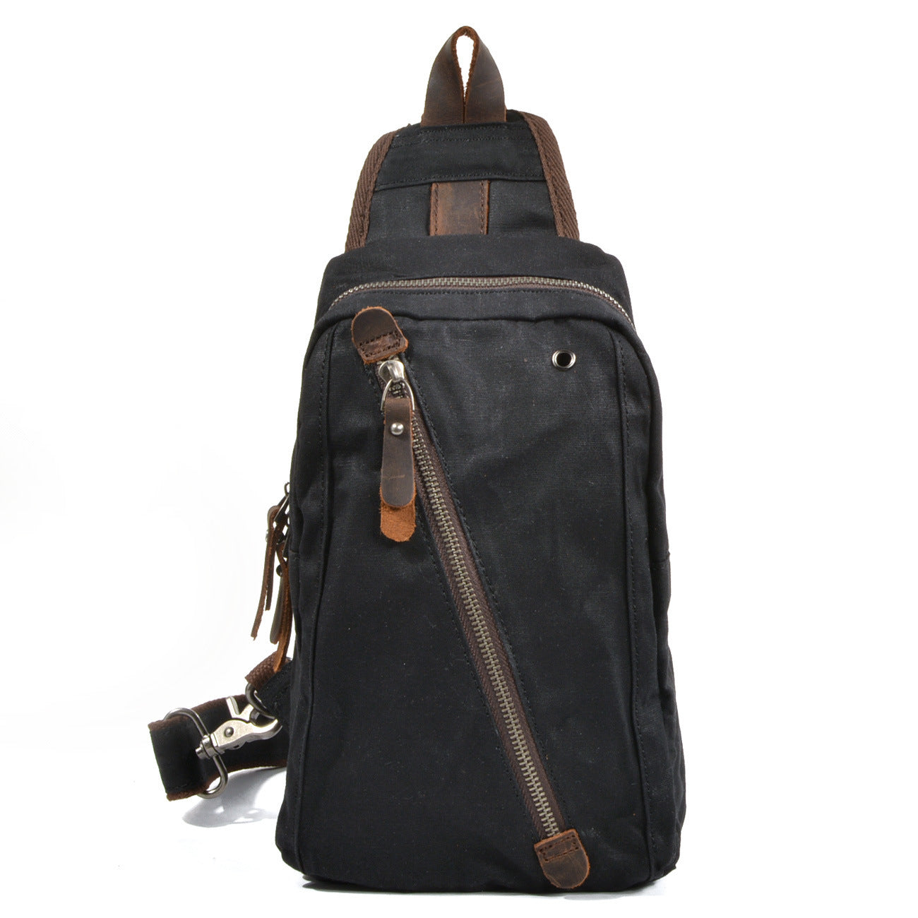 Multifunctional male mini canvas chest bag