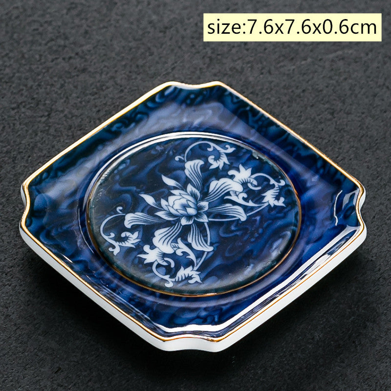 Vintage Chinese Ceramic Cup Coaster Tea Set