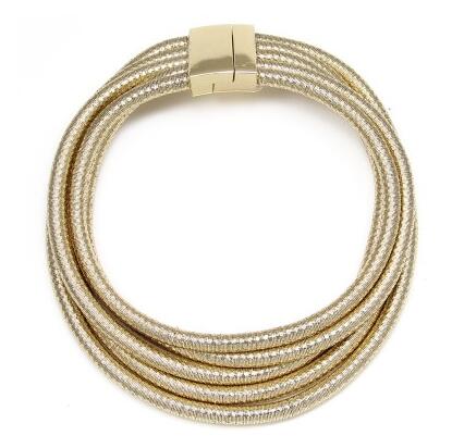 Vintage multi-layer necklace clavicle chain bracelet set ladies