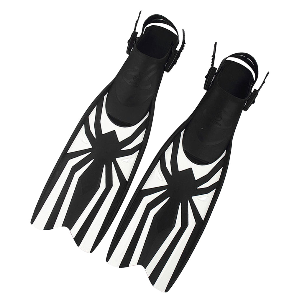 Elema spider motif mid-length long flipper fins