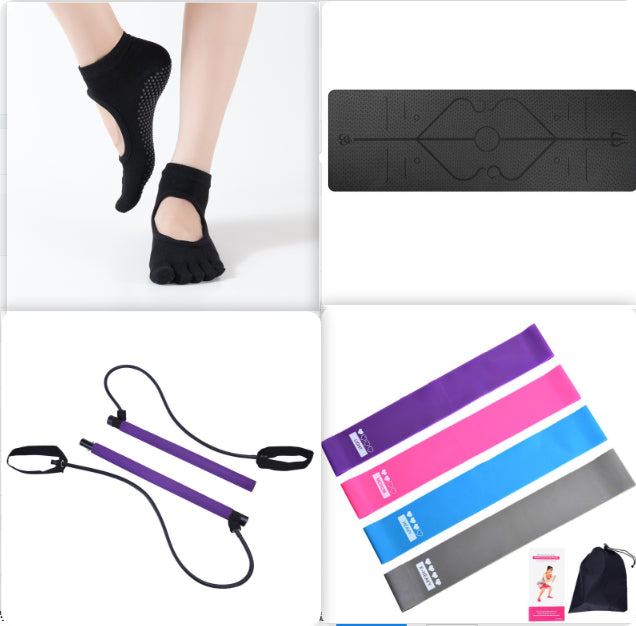 Non Slip TPE Yoga Mat Position Line Beginner