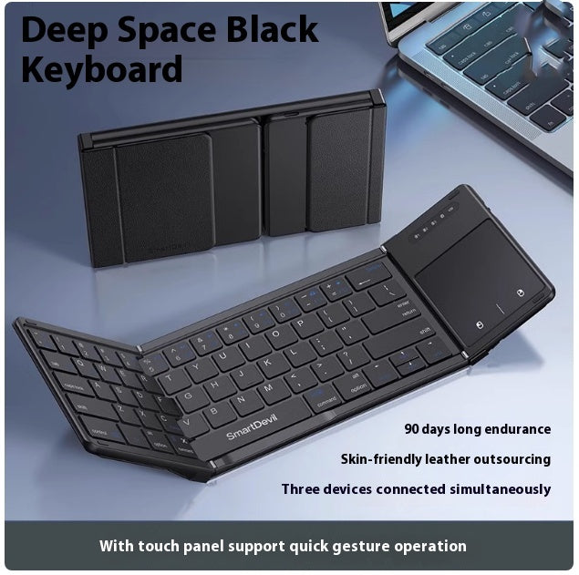 Folding Keyboard Bluetooth Wireless Magic Control Portable Mouse Suit