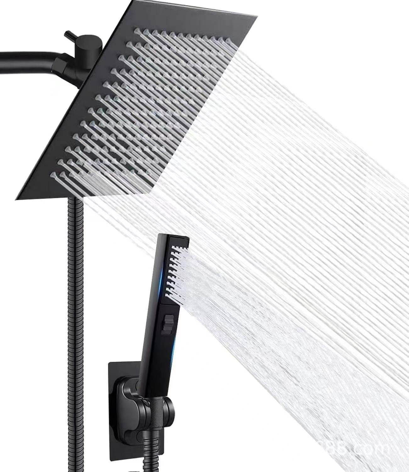 Bathroom Stainless Steel Pressurized Shower Head Set
