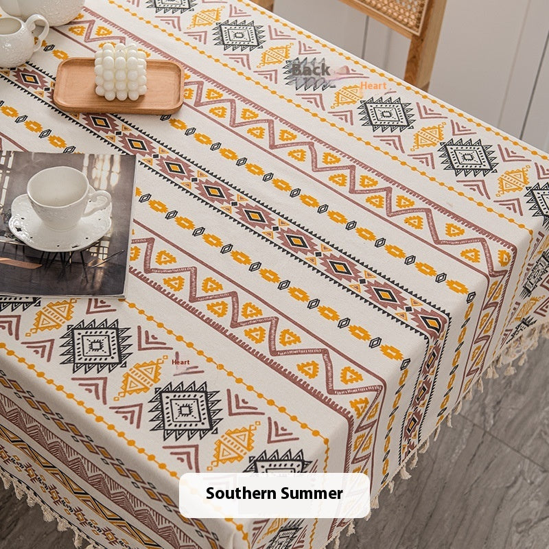 Tablecloth Cotton And Linen Waterproof Oil-proof Disposable