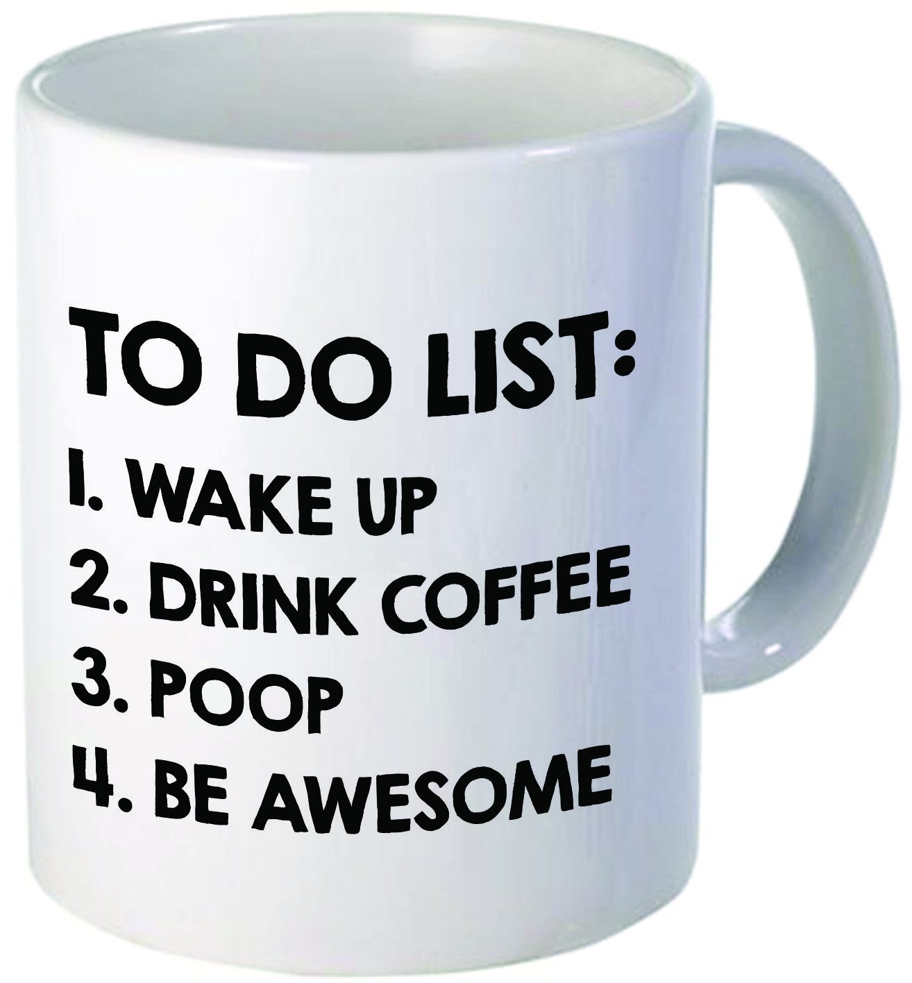 Work List Humor Funny Water Ceramic Coffee Mark Cup